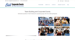 Desktop Screenshot of bestcorporateevents.com