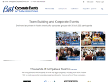 Tablet Screenshot of bestcorporateevents.com